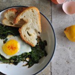 Skillet Egg with Spinach