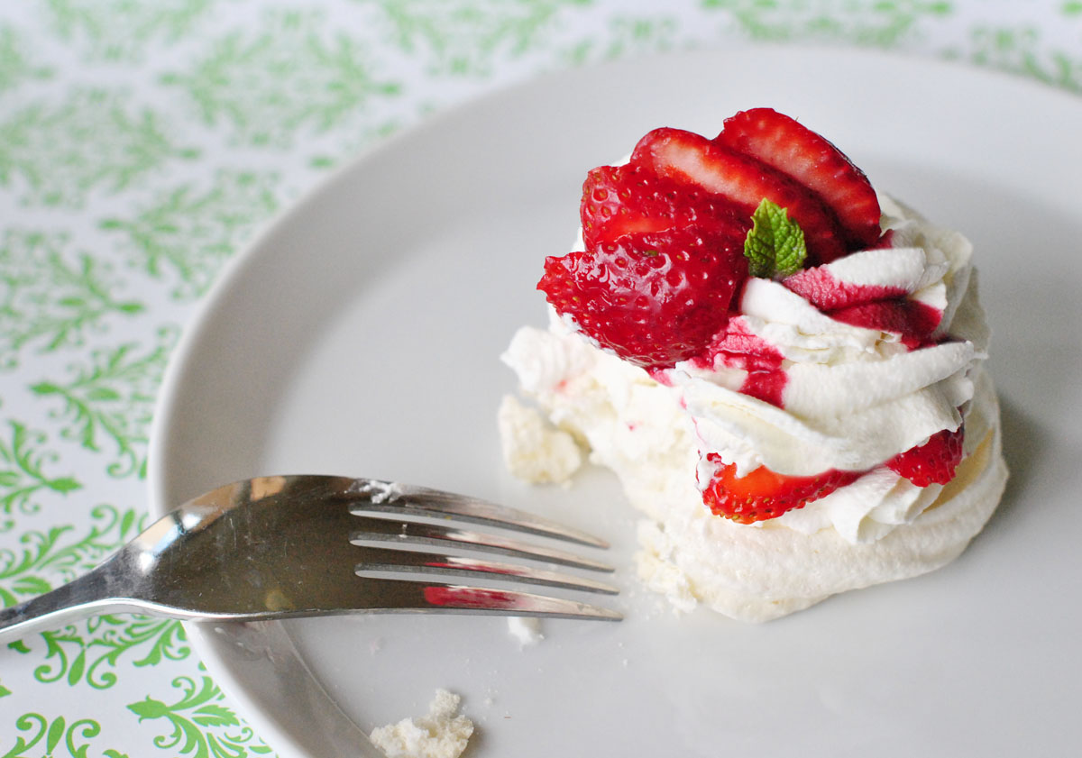 Sour CreamStrawberry Meringue